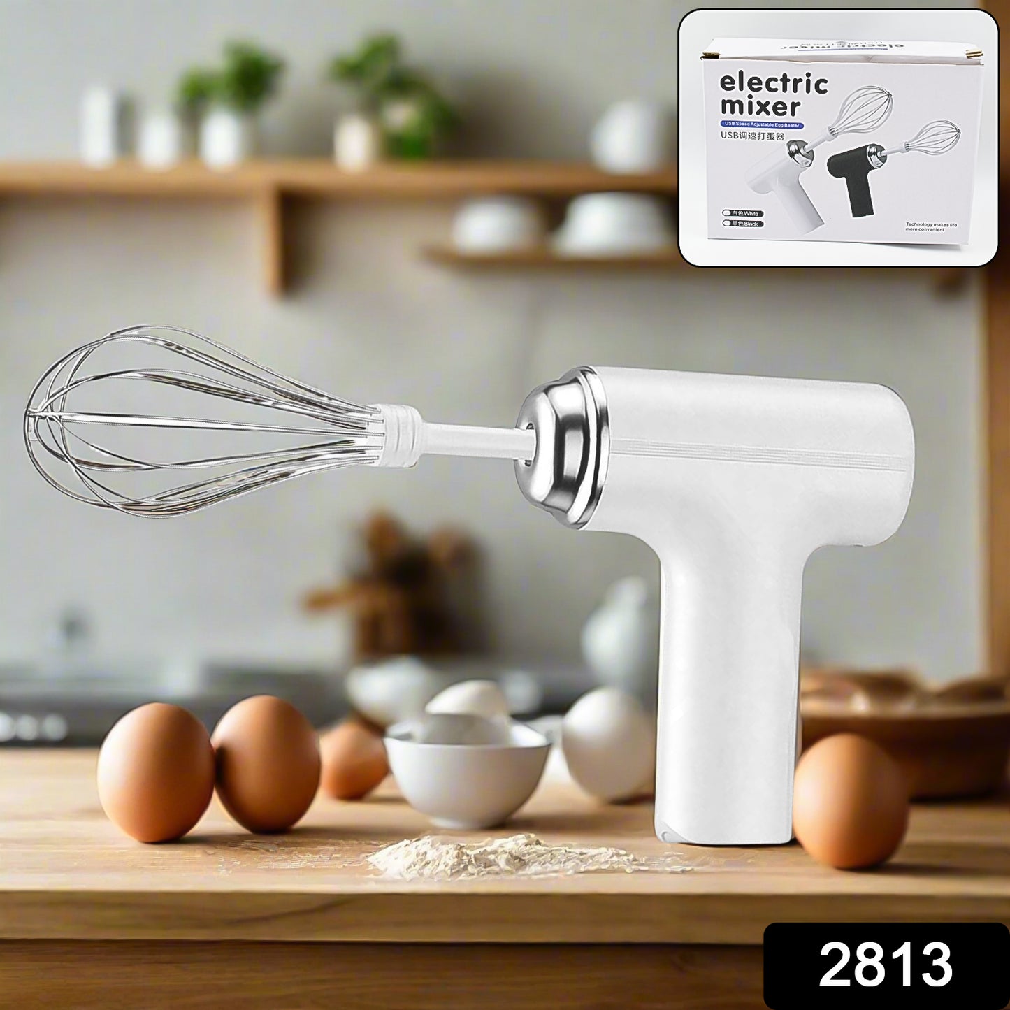 Wireless Hand Mixer Charging Handheld 2pc Portable Whisk Mini High Power Beater Baking Hand Held Mixer Portable Kitchen Blender.