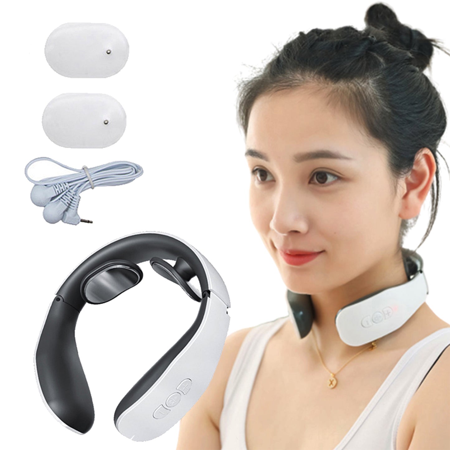 Electric Neck Massager For Deep Tissue Pain Relief Cervical Vertebra Massager