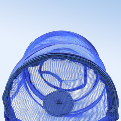Mesh Popup Laundry Hamper Foldable Portable Cylindrical Dirty Clothes Basket For Bedroom Kids Room College Dormitory And Travel