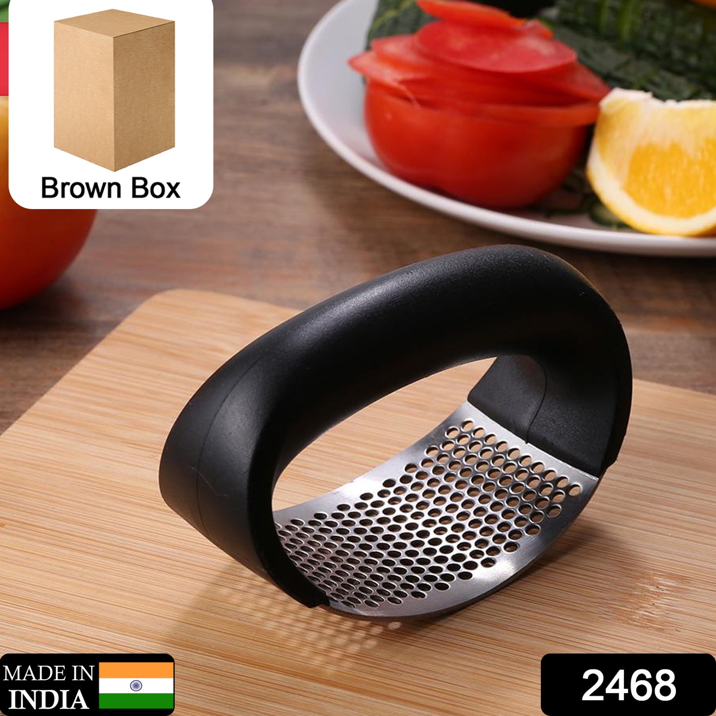 Garlic Press  Stainless Steel Garlic Presser  Garlic Press Crusher For Kitchen