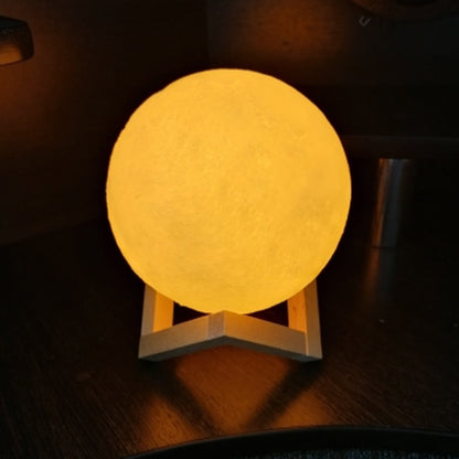 3D Power Moon Lamp With Touch Control Adjust Brightness