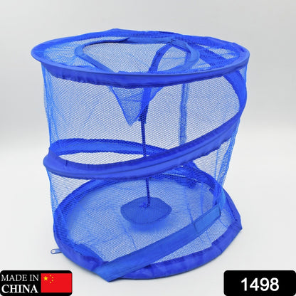 Mesh Popup Laundry Hamper Foldable Portable Cylindrical Dirty Clothes Basket For Bedroom Kids Room College Dormitory And Travel