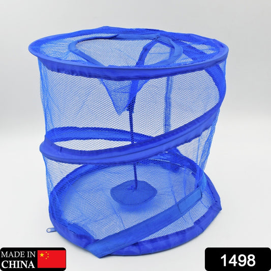 Mesh Popup Laundry Hamper Foldable Portable Cylindrical Dirty Clothes Basket For Bedroom Kids Room College Dormitory And Travel