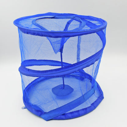 Mesh Popup Laundry Hamper Foldable Portable Cylindrical Dirty Clothes Basket For Bedroom Kids Room College Dormitory And Travel