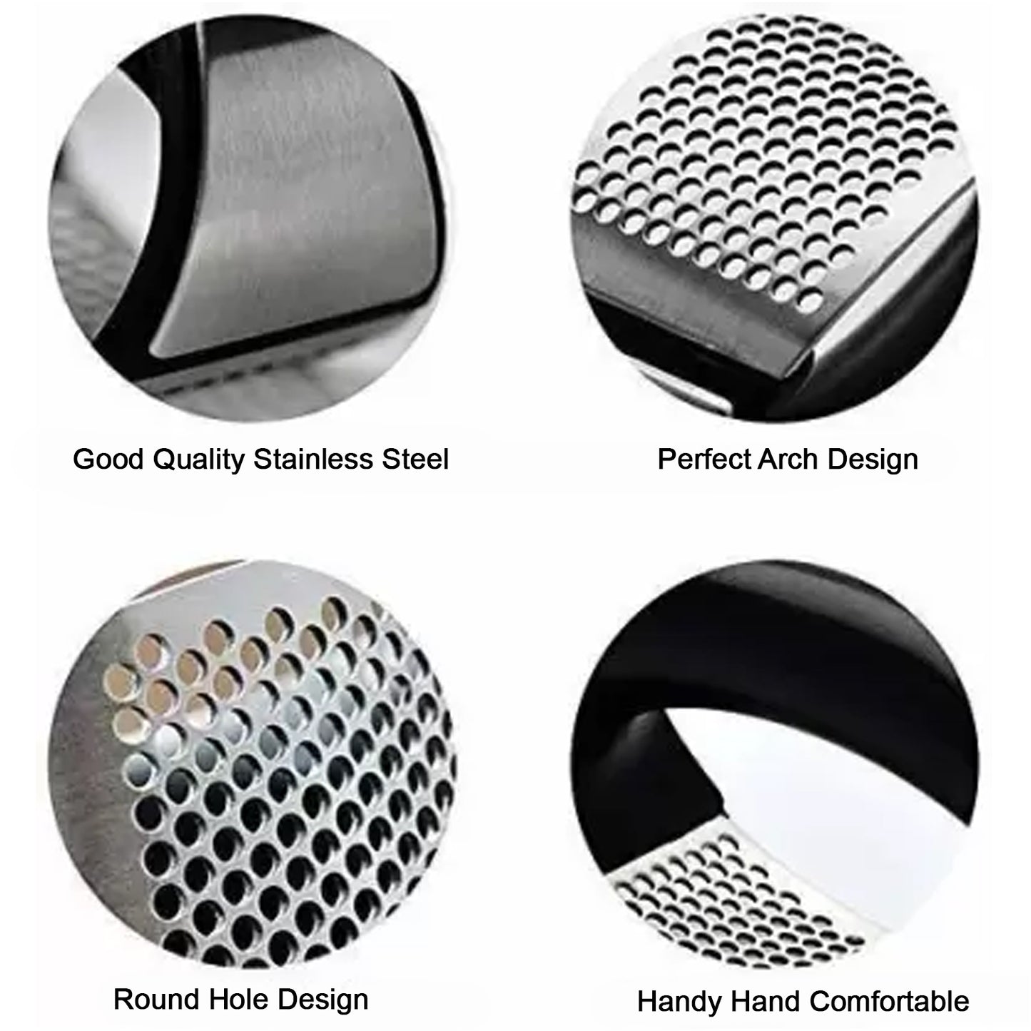 Garlic Press  Stainless Steel Garlic Presser  Garlic Press Crusher For Kitchen