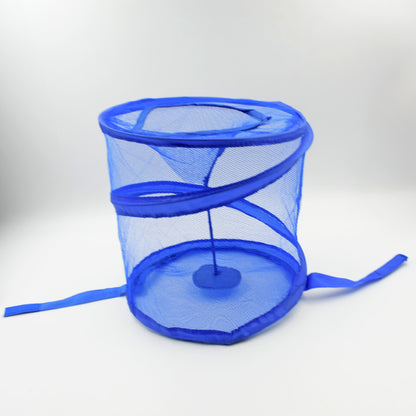 Mesh Popup Laundry Hamper Foldable Portable Cylindrical Dirty Clothes Basket For Bedroom Kids Room College Dormitory And Travel