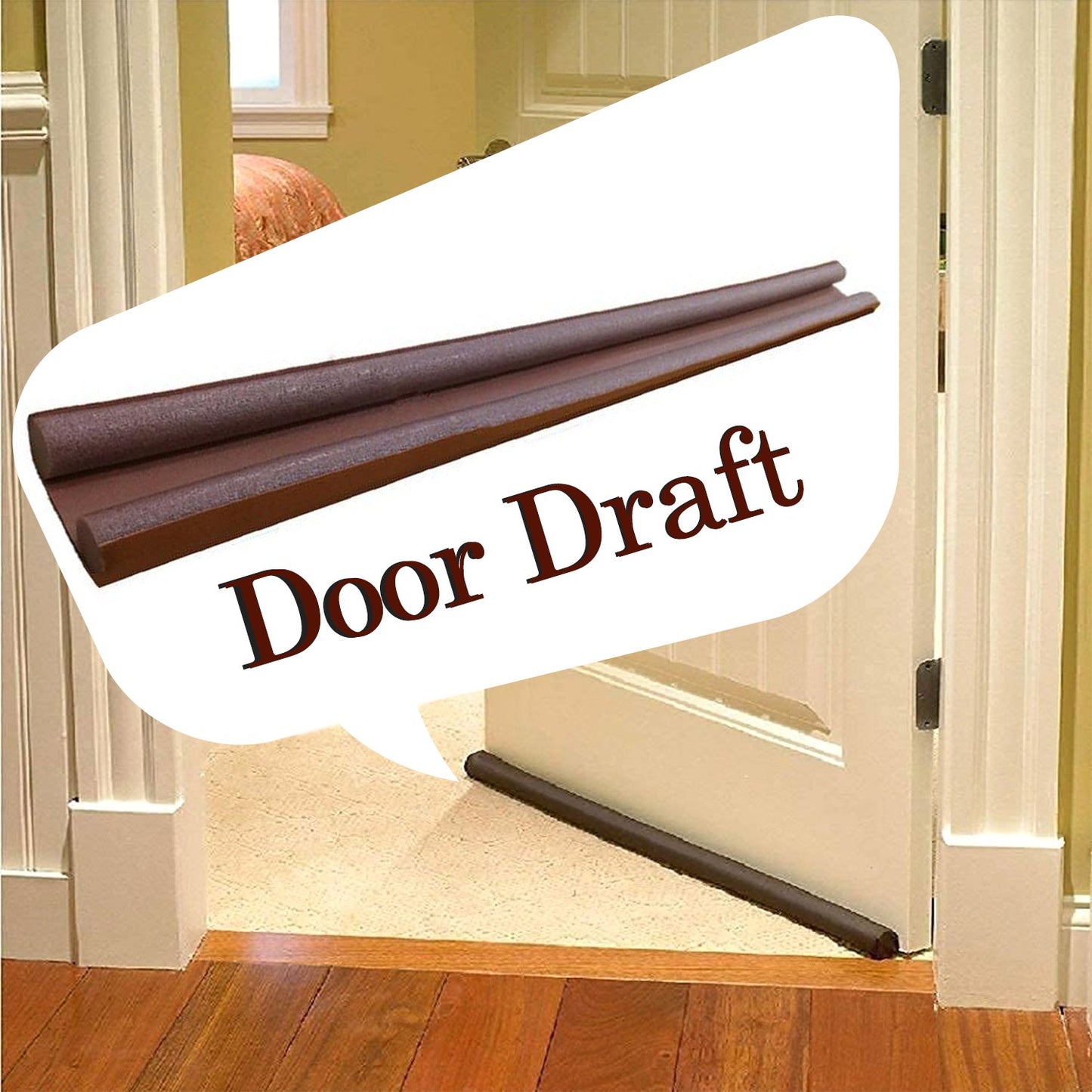 Twin Door Draft Stopper guard Protector For Doors And Windows :) (Combo BUY1 GET3pc)